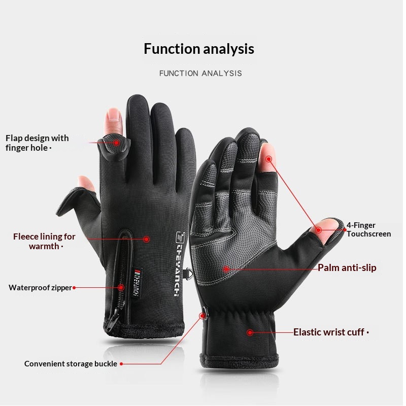 Kış sıcak dokunmatik ekran bis - Spearfishing Glove incelemesi ve fiyatı