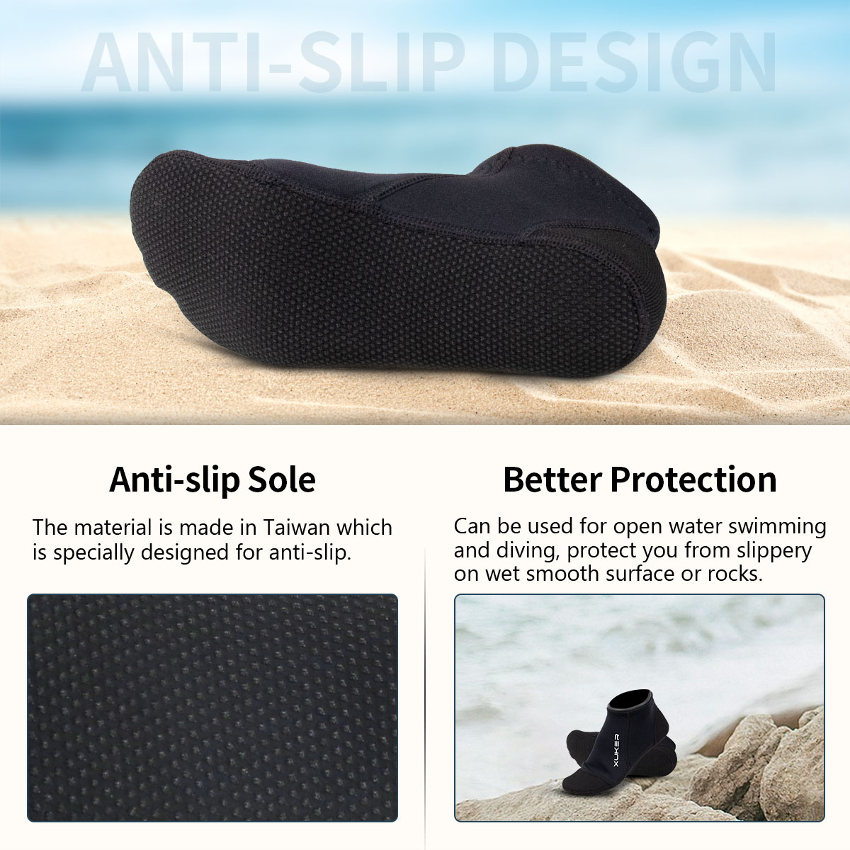 3mm Neopren Çorap Plaj Voleybo - Snorkel Dry Top incelemesi ve fiyatı