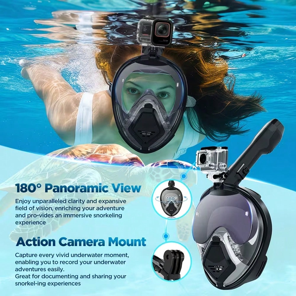 Devilfish Tam Yüz Şnorkel Mask - Snorkel Dry Top incelemesi ve fiyatı